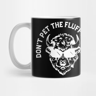 Don't Pet The Fluffy Cow Trendy Bison Mug